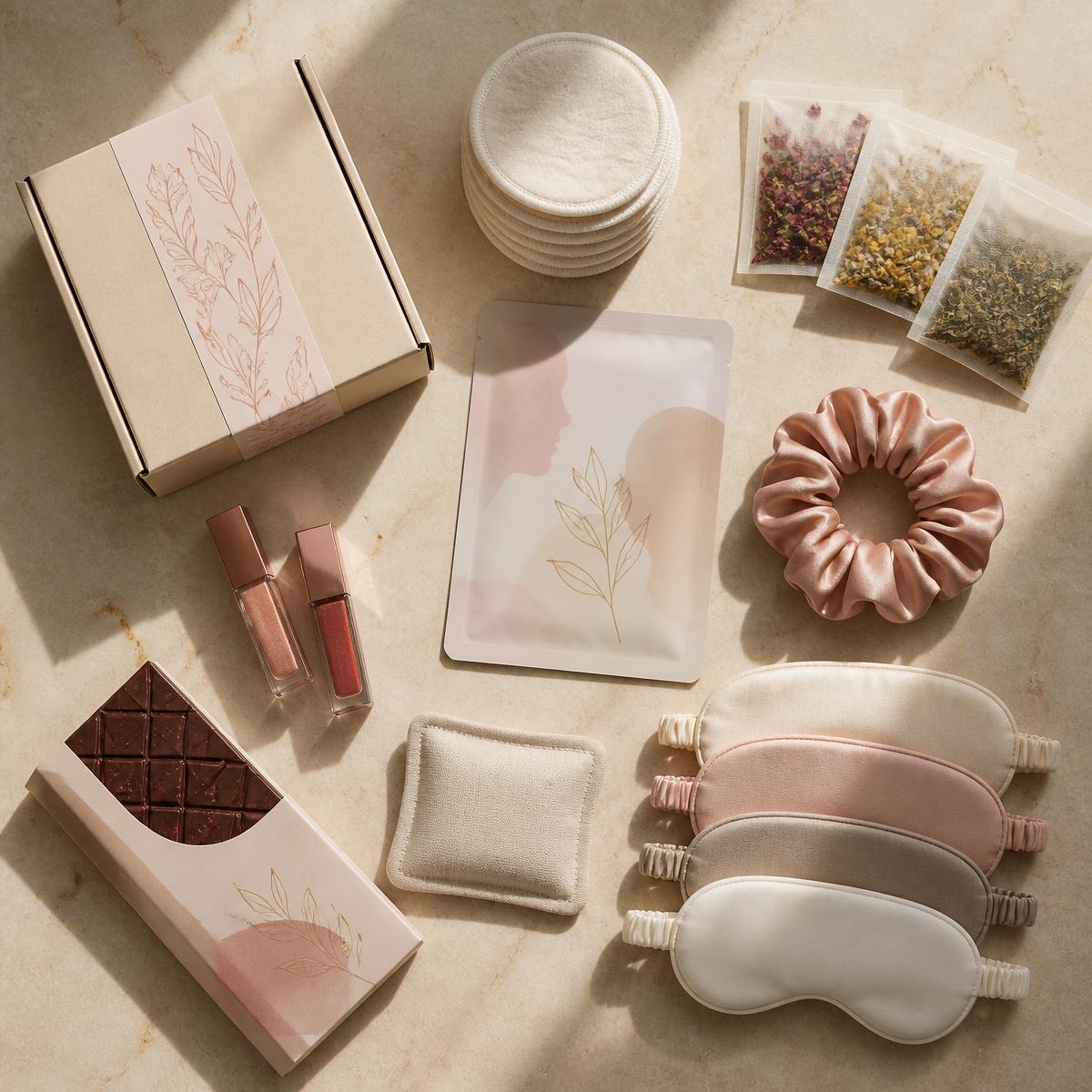 The Plus Box from Surreal Comfort — a personalised period subscription box with organic period care and self-care comforts